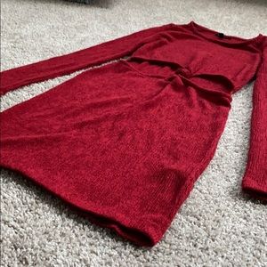 A red party dress from Top Shop